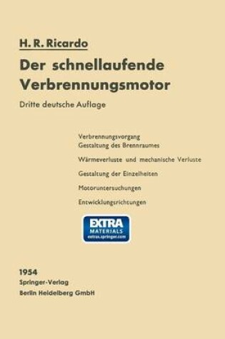 Cover of Der Schnellaufende Verbrennungsmotor