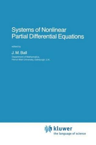 Cover of Systems of Nonlinear Partial Differential Equations