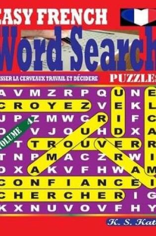 Cover of EASY FRENCH Word Search Puzzles. Vol. 4