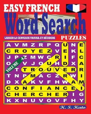 Book cover for EASY FRENCH Word Search Puzzles. Vol. 4