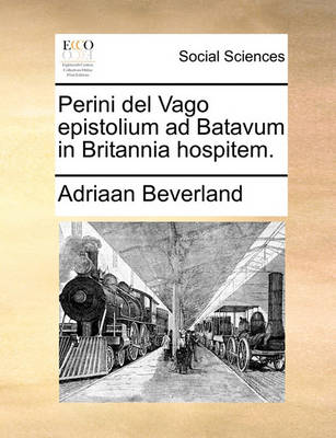 Book cover for Perini del Vago Epistolium Ad Batavum in Britannia Hospitem.