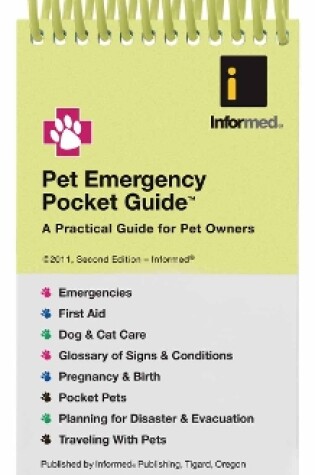 Cover of Pet Emergency Pocket Guide