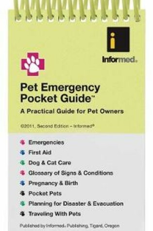 Cover of Pet Emergency Pocket Guide