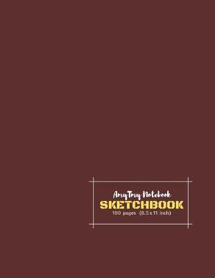 Book cover for AmyTmy Notebook - Sketchbook - 100 pages - 8.5 x 11 inch - Matte Cover