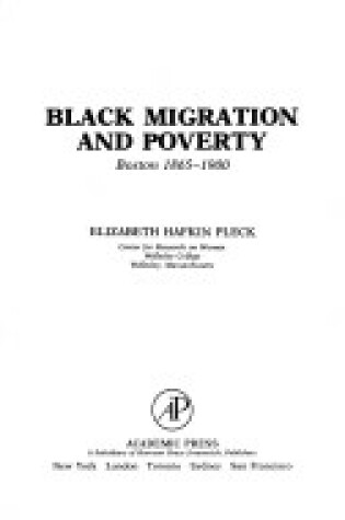 Cover of Black Migration and Poverty