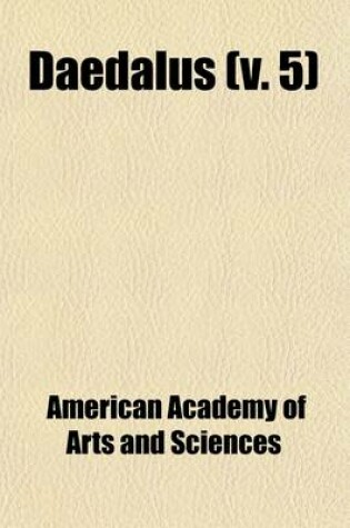 Cover of Daedalus (Volume 5); Journal of the American Academy of Arts and Sciences