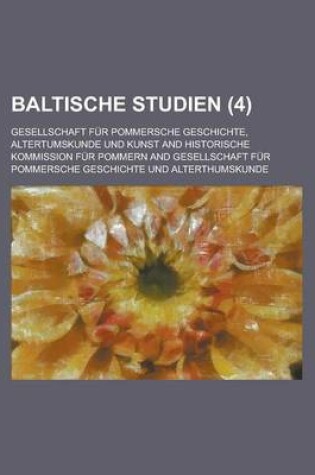 Cover of Baltische Studien (4 )