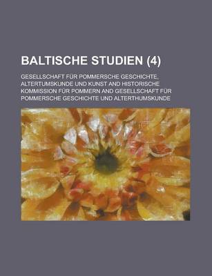 Book cover for Baltische Studien (4 )