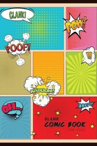 Cover of Blank Comic Book For Kids