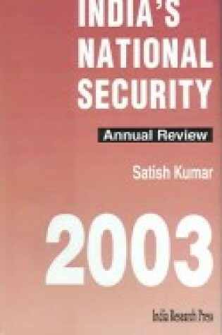 Cover of India's National Security