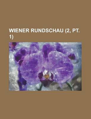 Book cover for Wiener Rundschau (2, PT. 1)