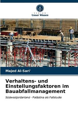 Book cover for Verhaltens- und Einstellungsfaktoren im Bauabfallmanagement