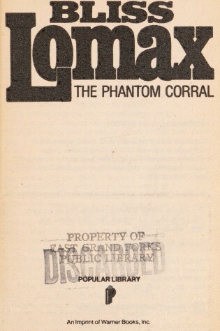 Cover of The Phantom Corral