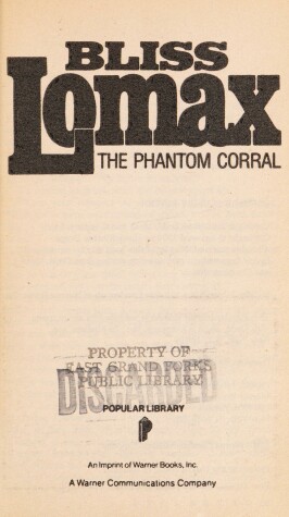 Book cover for The Phantom Corral