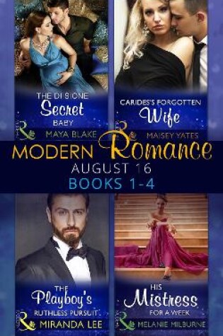 Cover of Modern Romance August 2016 Books 1-4