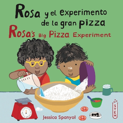 Book cover for Rosa y el experimento de la gran pizza/Rosa's Big Pizza Experiment
