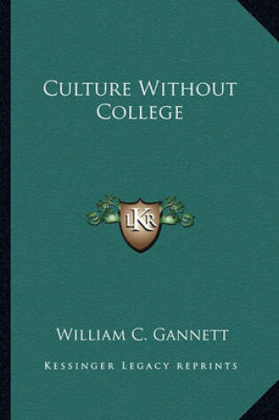 Cover of Culture Without College