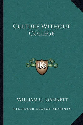 Book cover for Culture Without College