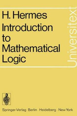 Cover of Introduction to Mathematical Logic