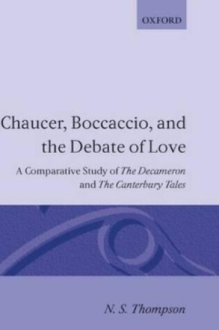 Cover of Chaucer, Boccaccio, and the Debate of Love