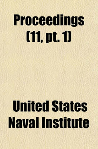 Cover of Proceedings Volume 11, PT. 1