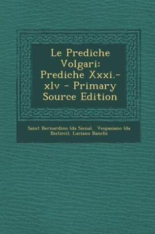 Cover of Le Prediche Volgari