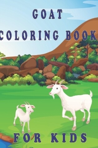 Cover of goat coloring book for kids