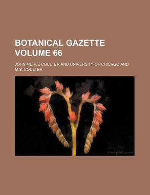 Book cover for Botanical Gazette Volume 66