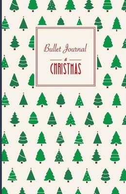 Book cover for Bullet Journal. Christmas Trees