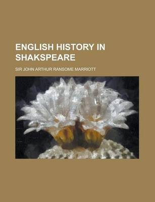 Book cover for English History in Shakspeare