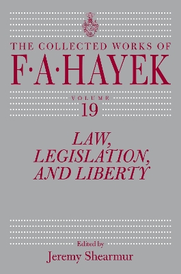 Cover of Law, Legislation, and Liberty, Volume 19