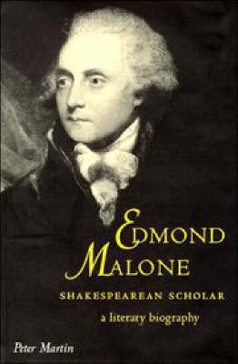 Cover of Edmond Malone, Shakespearean Scholar