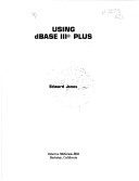 Book cover for Using dBase III Plus