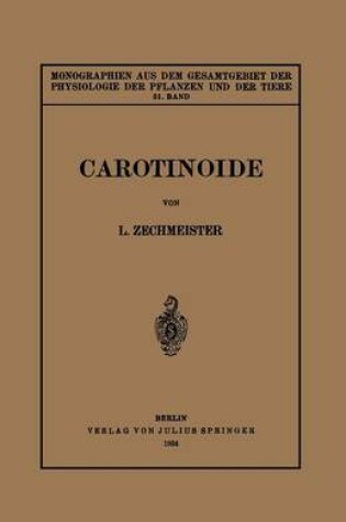 Cover of Carotinoide