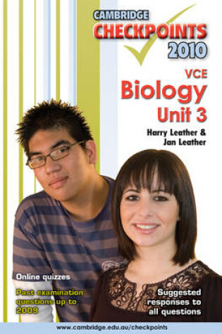 Cover of Cambridge Checkpoints VCE Biology Unit 3 2010