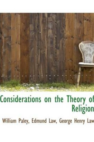 Cover of Considerations on the Theory of Religion