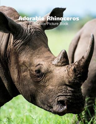 Book cover for Adorable Rhinoceros Full-Color Picture Book