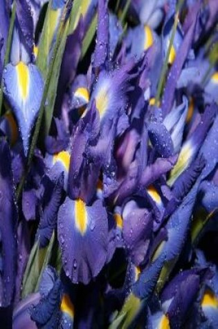 Cover of Floral Journal Blue Iris Flowers In Bloom