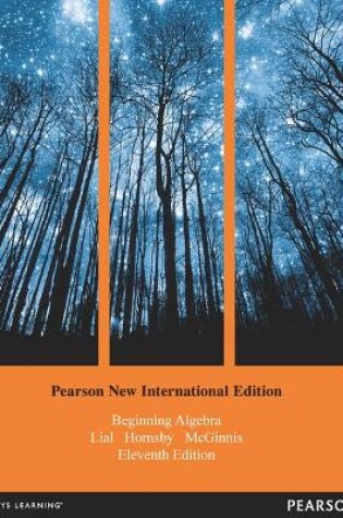 Cover of Beginning Algebra: Pearson New International Edition