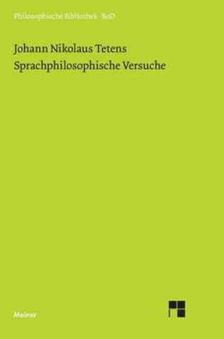 Cover of Sprachphilosophische Versuche