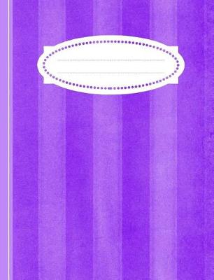 Book cover for Purple Stripe Writing Book