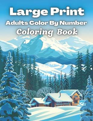 Book cover for Large Print Adults Color By Number Coloring Book