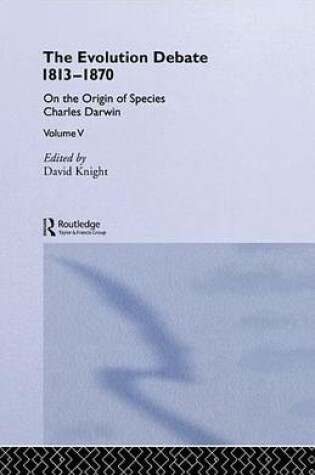 Cover of On the Origin of Species, 1859