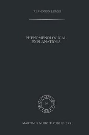 Cover of Phenomenological Explanations