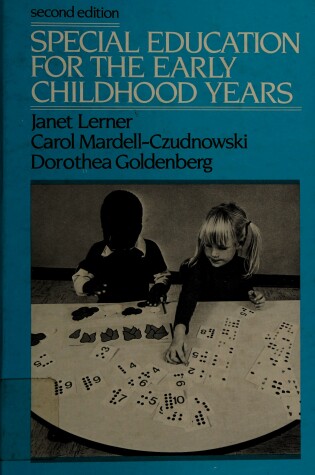 Cover of Special Education for the Early Childhood Years