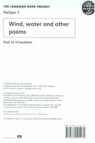 Cover of My Book About Wind, Water and Other Poems