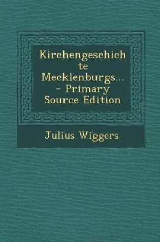 Cover of Kirchengeschichte Mecklenburgs...