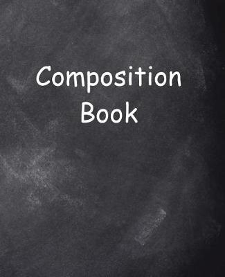 Cover of School Composition Book Chalkboard Style 200 Pages