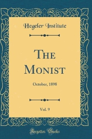 Cover of The Monist, Vol. 9