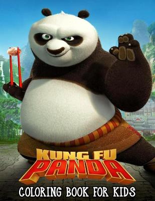 Book cover for Kung Fu Panda Coloring Book For Kids